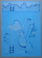 JEAN BILQUIN / FIGURATIE / KLEURLITHO / 70x50cm / SIG, Ophalen of Verzenden