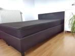 Boxspring, Huis en Inrichting, Slaapkamer | Bedden, Ophalen, Gebruikt, Zwart, 140 cm