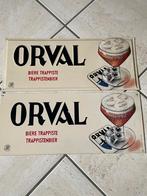 ORVAL plaques blanches sertie et plate, Enlèvement ou Envoi, Neuf, Panneau, Plaque ou Plaquette publicitaire, Autres marques