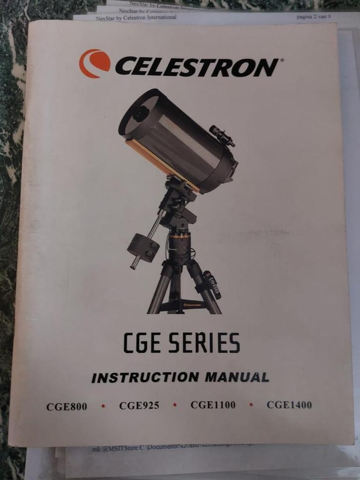 Celestron CGE 1100 Schmidt-Cassegrain telescoop, Audio, Tv en Foto, Optische apparatuur | Telescopen, Zo goed als nieuw, Met statief