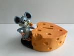Vintage Spaarpot muis met kaas in hartvorm, Antiek en Kunst, Ophalen of Verzenden