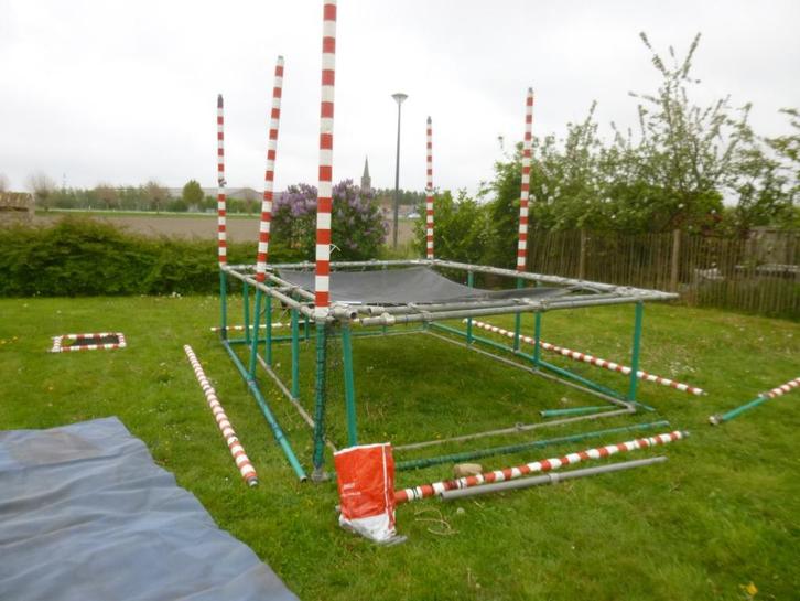 trampoline, Kinderen en Baby's, Speelgoed | Buiten | Trampolines, Gebruikt, Ophalen