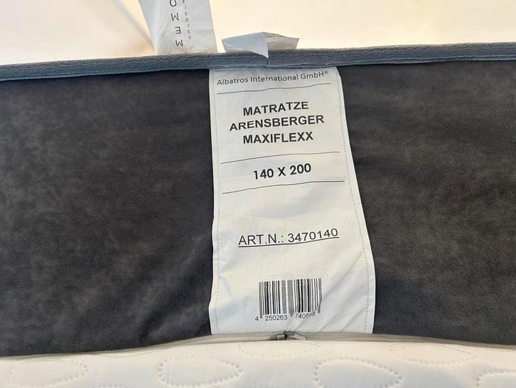 Matelas Arensberger 140x200 Mémoire de forme réversible, Huis en Inrichting, Slaapkamer | Matrassen en Bedbodems, Zo goed als nieuw