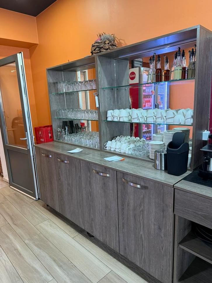 Horeca kast met bovenrek (glazen leggers - Horeca Kast + Rek, Huis en Inrichting, Kasten | Buffetkasten, Zo goed als nieuw, Ophalen