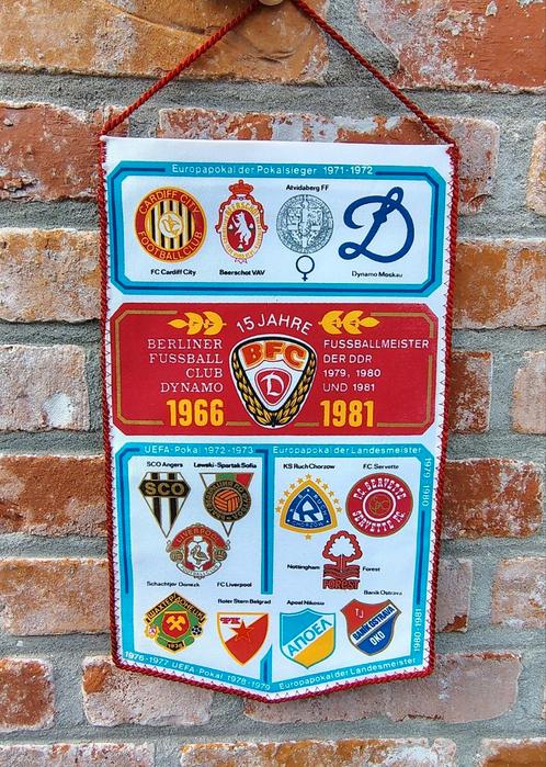 Beerschot VAV unieke vintage vaandel Europa Cup 1970s, Diversen, Vlaggen en Wimpels, Zo goed als nieuw, Ophalen of Verzenden