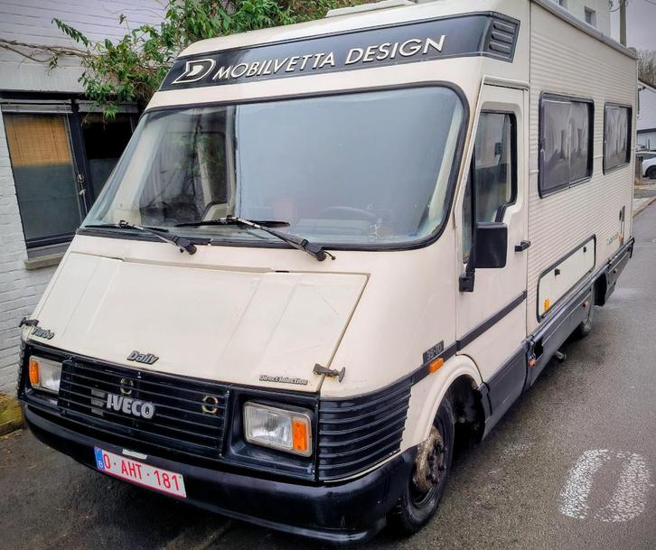 Camping-car Mobilvetta Design Yacht 65 Iveco 1988, Caravans en Kamperen, Mobilhomes, Particulier, tot en met 5, Integraal, Overige merken