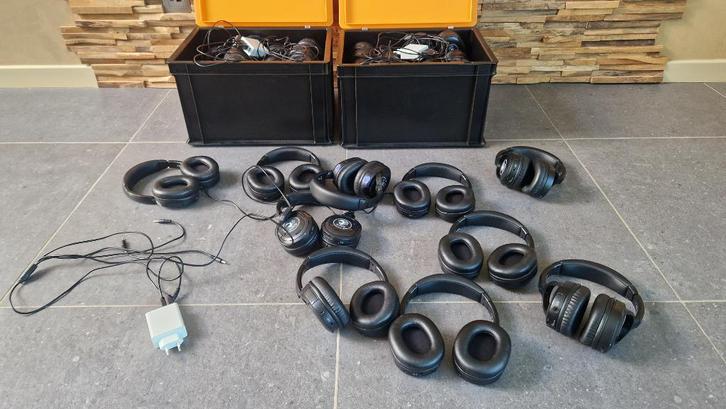 Silent Disco Headphones 30st, Muziek en Instrumenten, Dj-sets en Draaitafels, Zo goed als nieuw, Dj-set, Overige merken, Ophalen