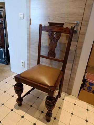 Antieke stoelen met de hand gemaakt, 6 stuks