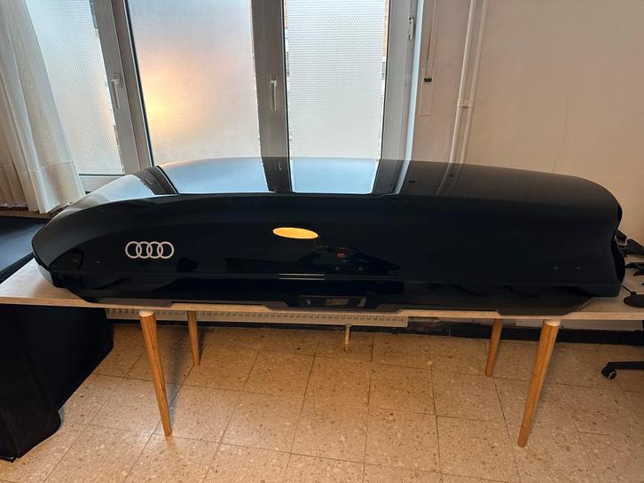 Audi dakkoffer met audi dakdragers 430 liter, Autos : Divers, Coffres de toit, Comme neuf, Enlèvement