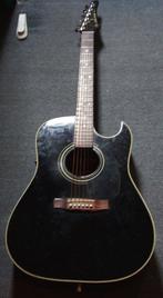Nagoya Suzuki Electro Acoustic Guitar Sd340ce BK, Utilisé, Guitare Western ou Guitare Folk, Enlèvement ou Envoi, Avec valise