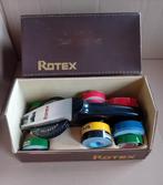 Rotex labelmaker met 10 linten in verschillende kleuren, Ophalen, Gebruikt