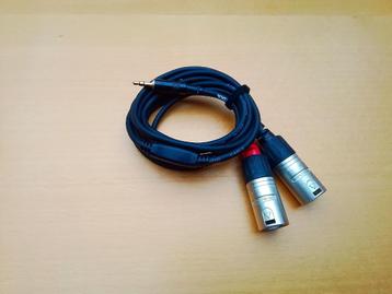 Minijack to 2x XLR- kabel