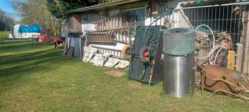 houten trapladders, houten ladders, antieke lavabos ookk ges, Tuin en Terras, Ophalen, Gebruikt