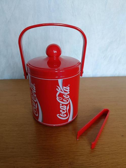 Ijsemmer "Coca-Cola" + ijsblokjestang, Verzamelen, Merken en Reclamevoorwerpen, Zo goed als nieuw, Gebruiksvoorwerp, Ophalen