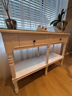 Bijzettafeltje landelijke stijl wit, Ophalen, Zo goed als nieuw