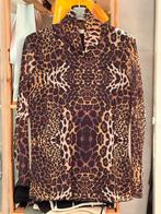 Mooie leopard blouse van Paola Davoli (M)., Zo goed als nieuw, Ophalen, Maat 38/40 (M), Bruin