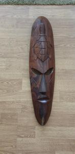 Afrikaans beeld masker in hout ~ 65 cm, Ophalen of Verzenden