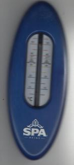 thermometer SPA(zie  foto) werkende staat, Panneau, Plaque ou Plaquette publicitaire, Comme neuf, Enlèvement ou Envoi