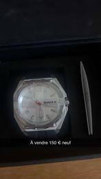 Montre Diakka, Handtassen en Accessoires, Horloges | Heren, Overige merken, Leer, Staal, Verzenden