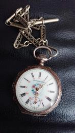 Mooie Union horlogere volledige zilveren 800  circa 1920, Overige merken, Zakhorloge, Verzenden, 1900 tot 1930