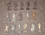16 vintage zwarte grijze metalen figuurtjes soldaatjes, Ophalen of Verzenden, Zo goed als nieuw