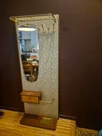 Vintage kapstok uit de jaren 50-60 met spiegel en lade, Ophalen, Rechthoekig, 50 tot 100 cm, 150 tot 200 cm