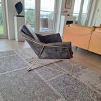 Prachtige design echt leren zetel, lounge, fauteuil, Huis en Inrichting, Ophalen, Nieuw
