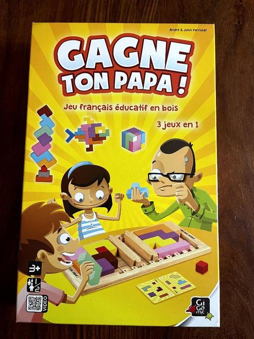 Gagne ton papa!  ( 3 spellen in 1), Hobby en Vrije tijd, Gezelschapsspellen | Bordspellen, Nieuw, Een of twee spelers, Ophalen