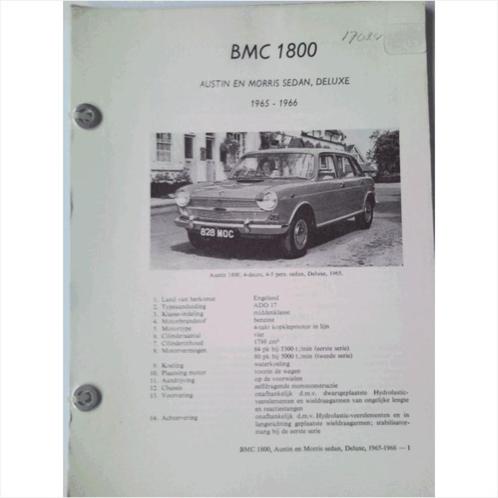 BMC 1800 Ado 17 Vraagbaak losbladig 1965-1966 #2 Nederlands, Boeken, Auto's | Boeken, Gelezen, Ophalen of Verzenden