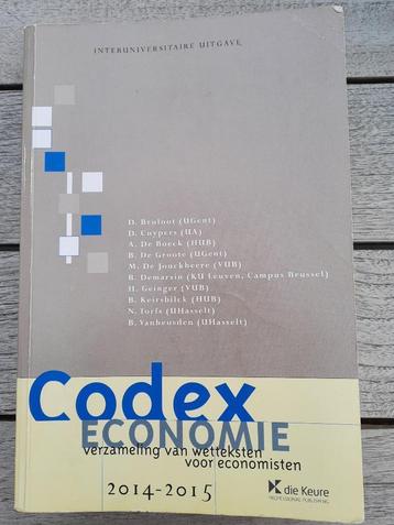 Studieboek : codex Economie beschikbaar voor biedingen