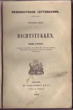 Nederduitsche Letterkunde. Dichtstukken II (1854), Antiek en Kunst, Ophalen of Verzenden