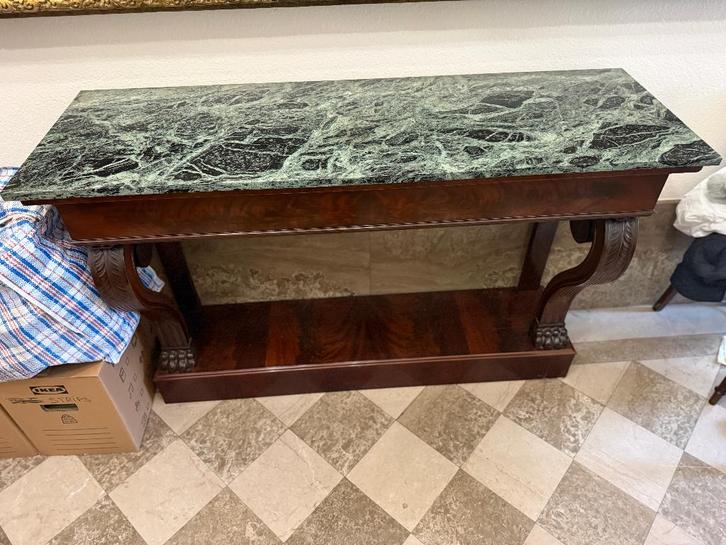 Antieke Empire Consoletafel, Antiek en Kunst, Antiek | Meubels | Tafels, Ophalen