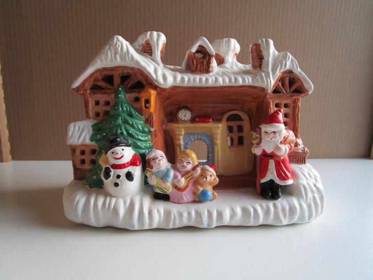 Kersthuis – te verlichten (met thee- of ledlichtjes), Diversen, Kerst, Zo goed als nieuw, Ophalen of Verzenden