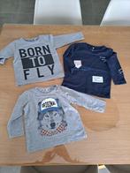 Set van 3 t-shirten met lange mouwen maat 80, Kinderen en Baby's, Babykleding | Maat 80, Name it, Ophalen of Verzenden, Zo goed als nieuw