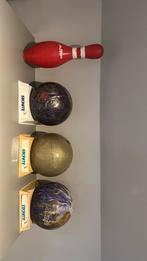 3 Bowling ballen + 1 kegel, Ophalen, Gebruikt, Bal