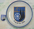 Bord, schaaltje + Borsthanger Trsp Btl 801 Koln (Keulen), Ophalen of Verzenden, Landmacht, Embleem of Badge