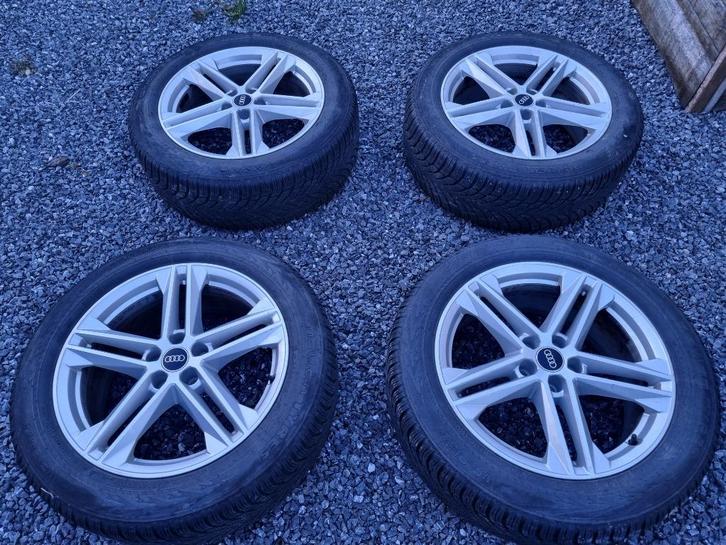 Kit roues Hiver Audi 235/55 R19, Auto-onderdelen, Banden en Velgen, Band(en), Winterbanden, 19 inch, 235 mm, Personenwagen, Gebruikt