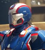 Hot Toys MMS195D01 Iron Man 3 Iron Patriot 1/6 gegoten figuu, Ophalen of Verzenden, Zo goed als nieuw, Mens