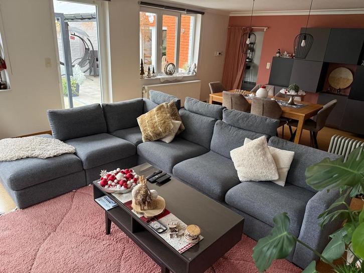 ‼️diminution Canape d’angle vimle ikea, Huis en Inrichting, Zetels | Zetels, Zo goed als nieuw, Hoekbank, Vierpersoons of meer