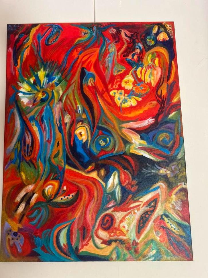 Een venster naar en andere werkelijkheid. “Mirjam Loriers”, Antiek en Kunst, Kunst | Litho's en Zeefdrukken, Ophalen of Verzenden