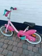 B'twin meisjesfiets 14 inch met zijwieltjes, Ophalen, Zo goed als nieuw, Zijwieltjes