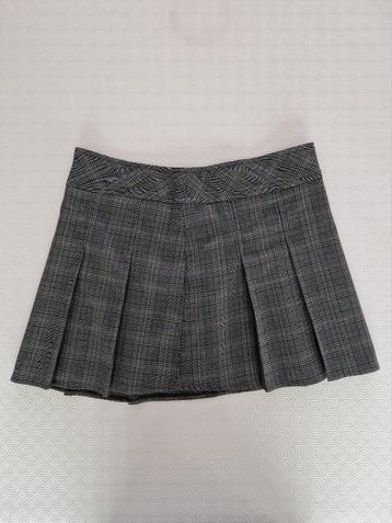 geruit mini rok, Neuf, Taille 38/40 (M), Gris, Au-dessus du genou