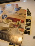 28 zegeltjes van Table Talks van Delhaize, Autres supermarchés, Envoi