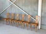 6x Scandinavische eetkamerstoelen, Thonet, ca 1980’s, Ophalen