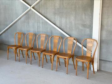 6x Scandinavische eetkamerstoelen, Thonet, ca 1980’s beschikbaar voor biedingen