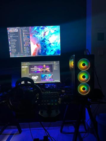 Pc/ecran/clavier/souris/casque/volant/pedale, Enlèvement, Comme neuf