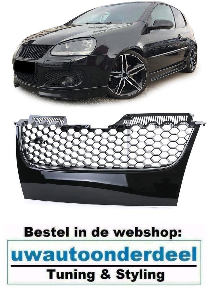 Honingraat Grill met Chrome Bies Geschikt Voor Vw Golf 5 GTI, Auto diversen, Tuning en Styling, Verzenden