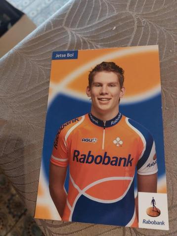 Wielerkaart : Jetse Bol / Rabobank beschikbaar voor biedingen