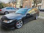 Saab 9-5 2.3 turbo AERO 230pk automatic zo meenemen, Auto's, Saab, Zwart, 4 cilinders, Parkeersensor, Leder