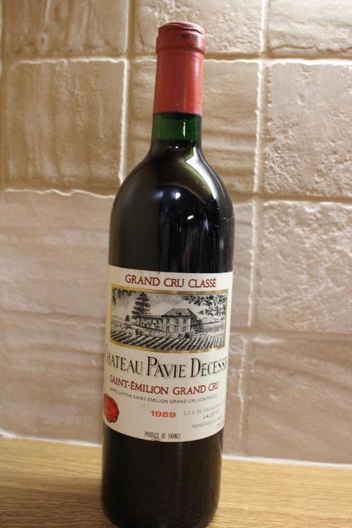 Château Pavie Decesse 1989 Saint-Emilion Grand cru classé, Collections, Vins, Comme neuf, Vin rouge, France, Pleine, Enlèvement